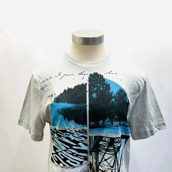 Apt. 9 Men Short Sleeve Pullover Crew Neck 100% Cotton Gray Tee Shirt Size Small - Picture 2 of 8